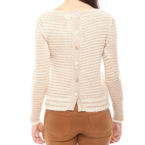 Anthropologie Charlotte Tarantola Lurex Sweater L - Picture 5 of 8